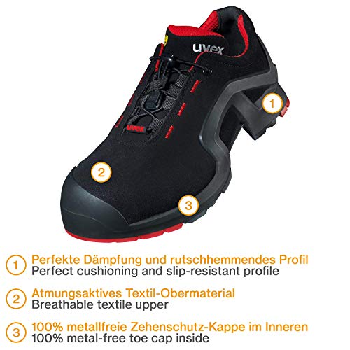 Uvex 1 8516 - Zapatos de Trabajo S3 para Mujeres y Hombres - con Bolsa