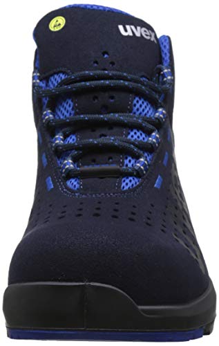 Uvex 1 Bota de Seguridad S1 SRC | Zapato Profesional de Trabajo | Punta Antiaplastamiento de Composite | Azul