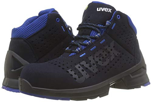 Uvex 1 Bota de Seguridad S1 SRC | Zapato Profesional de Trabajo | Punta Antiaplastamiento de Composite | Azul