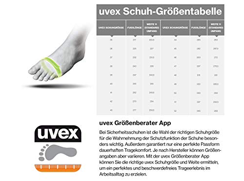 Uvex Xenova S2 - Botas de trabajo de piel para hombre, color Verde, talla 46 EU