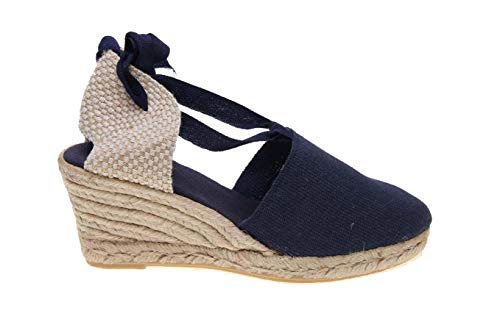 Valenciana cuña Yute Cintas (Marino, Numeric_41)