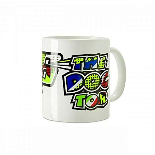 Valentino Rossi Vr46 Classic-Accessories, Taza Unisex Adulto, Blanco, Solamente