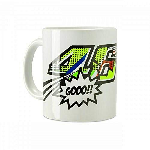 Valentino Rossi Vr46 Classic-Accessories, Taza Unisex Adulto, Blanco, Solamente