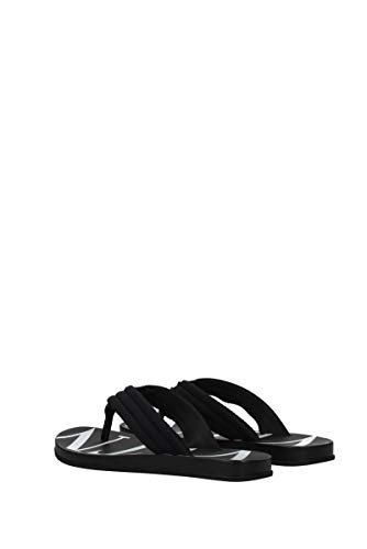 Valentino Sandalias de goma para hombre, VLTN SY2S0B56TQF 0NI, color negro Negro Size: 41 EU