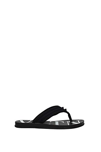 Valentino Sandalias de goma para hombre, VLTN SY2S0B56TQF 0NI, color negro Negro Size: 41 EU