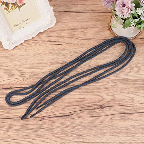 VALICLUD 10 Pares de Cordones Redondos Cordones de Zapatos para Botas de Trabajo Senderismo Escalada Al Aire Libre Cordones de Zapatos Suministros de Zapatos Gris Oscuro Azul 140 Cm