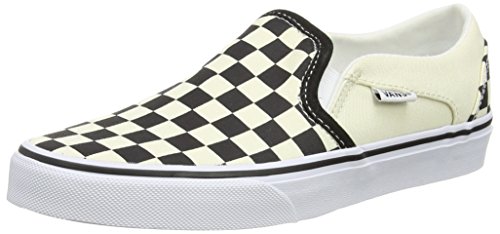 Vans Asher, Sneaker Mujer, Blanco (Checkerboard/Black/White), 37 EU
