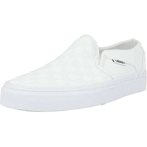 Vans Asher, Sneaker, W51-Tablero de Damas, Color Blanco, 35 EU