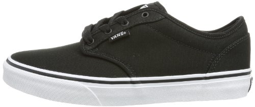 Vans Atwood Sneaker, Unisex niños, Negro (Canvas Black/White 187), 33 EU