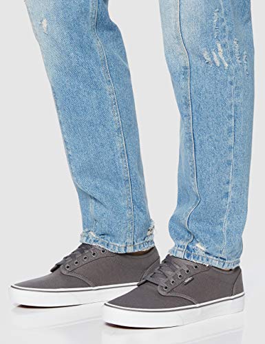 VANS Atwood, Zapatillas Hombre, Gris (Canvas Pewter/White 4WV), 40 EU