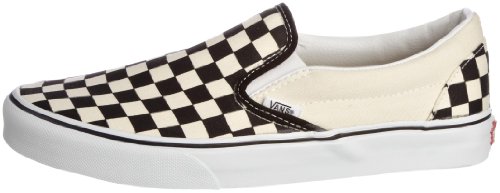 VANS Classic Slip-On Checkerboard, Zapatillas Unisex Adulto, Blanco (White and Black Checker/White), 39 EU
