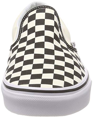VANS Classic Slip-On Checkerboard, Zapatillas Unisex Adulto, Blanco (White and Black Checker/White), 39 EU