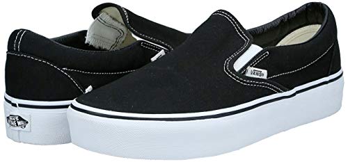 Vans Classic Slip-on Platform, Zapatillas sin Cordones Mujer, Negro (Black Blk), 40.5 EU