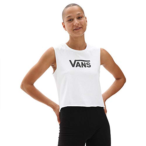 Vans Flying V Classic Muscle Camiseta de Tirantes Anchos, Blanco, S para Mujer