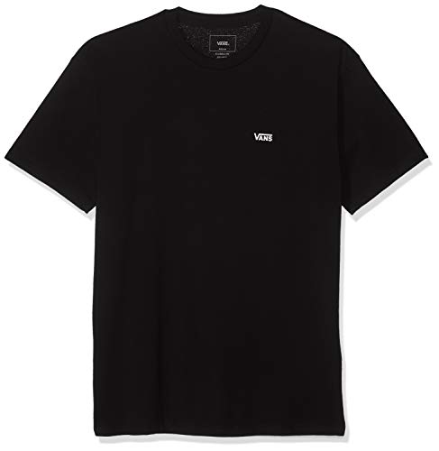 Vans Herren Left Chest Logo Tee T-Shirt, Schwarz (Black White Grey Melange), Small