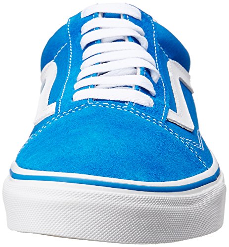 Vans Old Skool Classic - zapatos Unisex para skate, Azul (blanco, azul (Imperial Blue/True White)), 11.5 B(M) US Women / 10 D(M) US Men