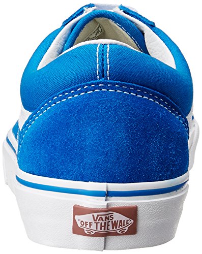 Vans Old Skool Classic - zapatos Unisex para skate, Azul (blanco, azul (Imperial Blue/True White)), 11.5 B(M) US Women / 10 D(M) US Men