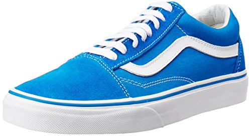 Vans Old Skool Classic - zapatos Unisex para skate, Azul (blanco, azul (Imperial Blue/True White)), 11.5 B(M) US Women / 10 D(M) US Men