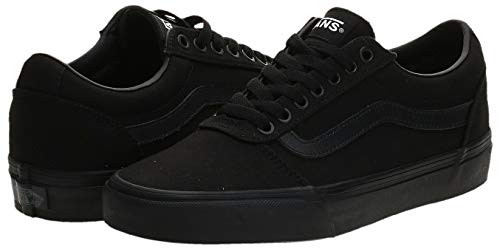 Vans Ward Canvas, Zapatillas para Hombre Negro (Canvas/Black 186) 40.5 EU
