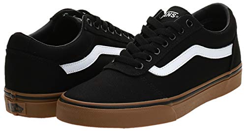 Vans Ward Canvas, Zapatillas para Hombre Negro (Canvas/Black/Gum 7Hi) 42.5 EU