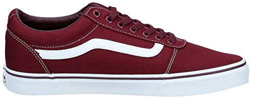 Vans Ward Canvas, Zapatillas para Hombre Rojo (Canvas/Port Royale/White 8J7) 42.5 EU