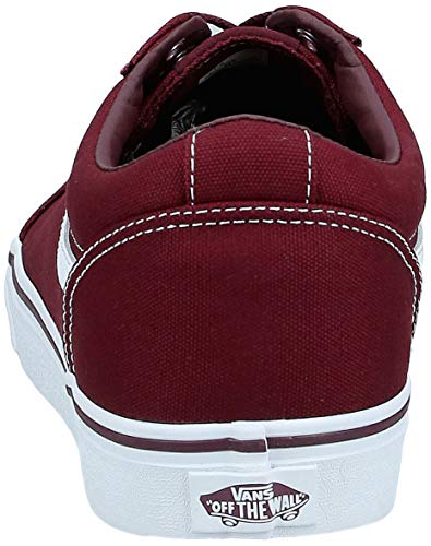 Vans Ward Canvas, Zapatillas para Hombre Rojo (Canvas/Port Royale/White 8J7) 42.5 EU