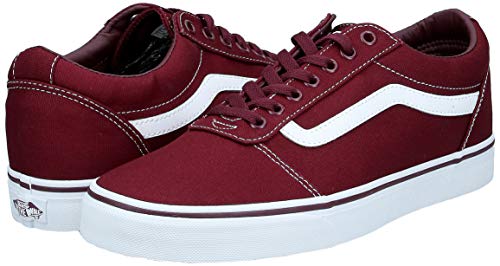 Vans Ward Canvas, Zapatillas para Hombre Rojo (Canvas/Port Royale/White 8J7) 42.5 EU