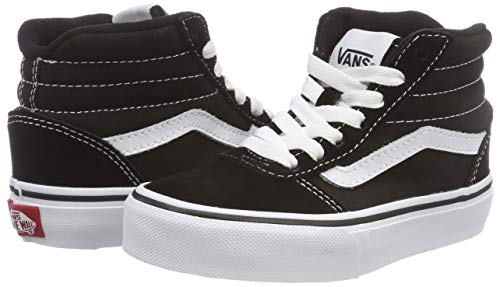 Vans Ward Hi Classic Suede/canvas Zapatillas altas Unisex Niños, Negro ((Suede/Canvas) Black/White Iju) 30 EU