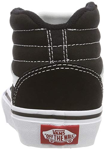 Vans Ward Hi Classic Suede/canvas Zapatillas altas Unisex Niños, Negro ((Suede/Canvas) Black/White Iju) 30 EU