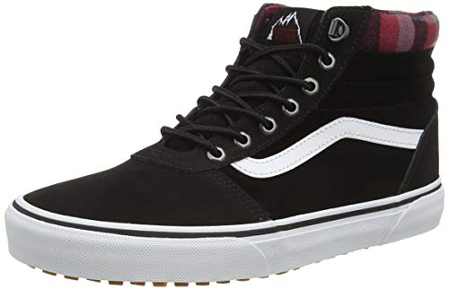 Vans Ward Hi, Zapatillas Altas Hombre, Negro ((MTE) Black/Plaid V1t), 43 EU