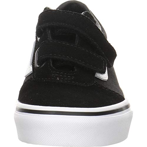 Vans Ward V-Velcro, Sneaker, Negro ((Suede/Canvas) Black/White Iju), 32 EU