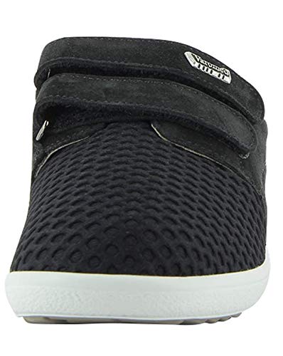 VAROMED Marseille 77271 Mujer señora Zapato Deportivo con Velcro,Zapatos de Salud,Zapatos Bajos,elásticos,atléticos,cómodos,Schwarz,5.5 UK