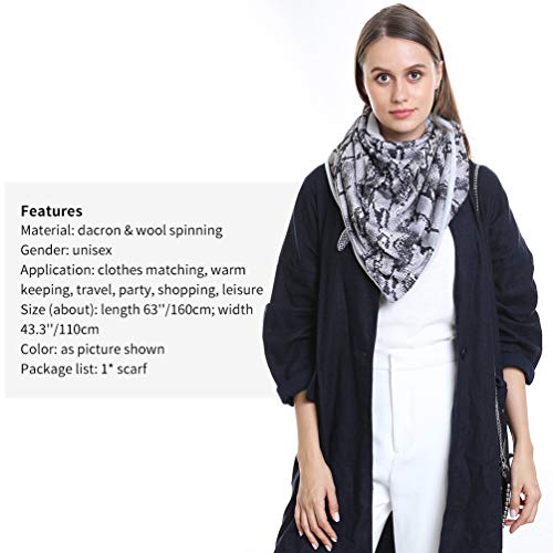 VBIGER Bufanda Triangular Mujer Otoño e Invierno Chal Abrigado Cálida Hombres y Mujeres Unisex