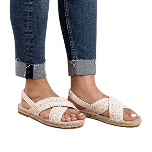Vectry Zapatos Pitillos Mujer Sandalias Mujer Verano 2019 Chanclas De Mujer Zapatos Tacon Ancho Mujer Zapato Plano Mujer Zapato De Verano Mujer Zapato Casual Mujer Blanco