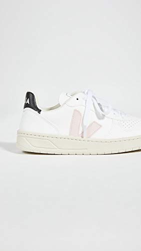 Veja V-10 Leather Basketball Sneaker White & Pink-39