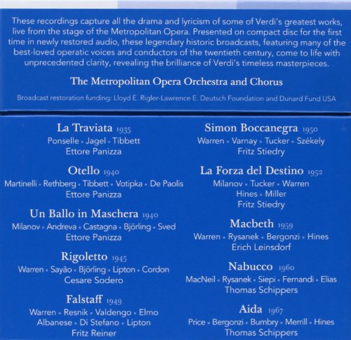 Verdi At The Met: Legendary Performances From The Metropolitan Opera