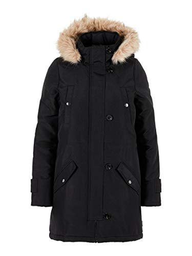 Vero Moda Vmexcursion Expedition Aw193/4parka Noos Abrigo, Negro (Black Black), 40 (Talla del fabricante: Medium) para Mujer