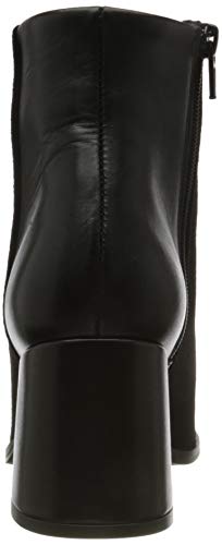 VERO MODA Vmnola Leather Boot, Botas Mujer, Black, 41 EU