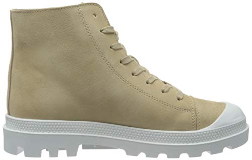 VERO MODA VMVERA Leather Hightop Sneaker, Zapatillas Mujer, Abedul, 37 EU
