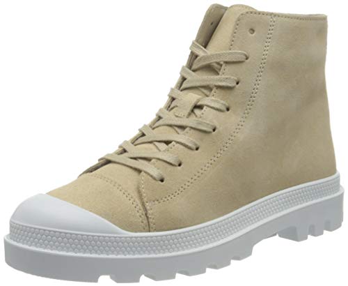 VERO MODA VMVERA Leather Hightop Sneaker, Zapatillas Mujer, Abedul, 37 EU