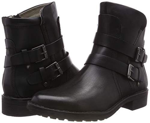 Vero Moda Vmvilma Biker Boot, Botas Estilo Motero Mujer, Negro (Black Black), 38 EU