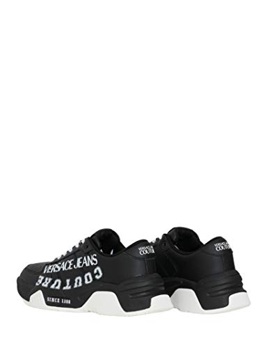 VERSACE JEANS COUTURE E0YWASF371987 899 - Zapatillas deportivas para hombre, color negro Negro Size: 43 EU