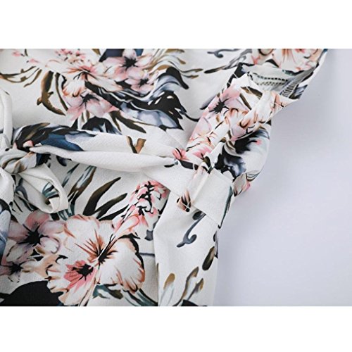 Vestidos Playeros Mujer 2018 Elegante Moda Joven Casual Modernas Verano Largos Vestido con Abertura Sin Hombros Sin Mangas Atado Al Cuello Boho Flor Vestidos De Playa Mujeres