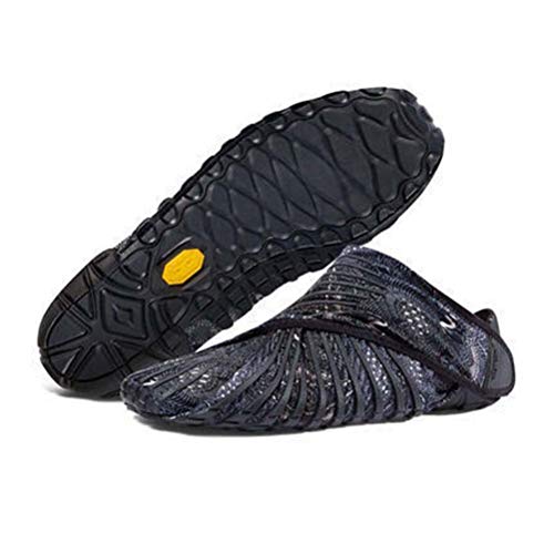 Vibram Wrap Zapatos, Zapatos Furoshiki De Cinco Dedos, Zapatos Yoga Portátiles Zapatos Los Deportistas,Gris,XL