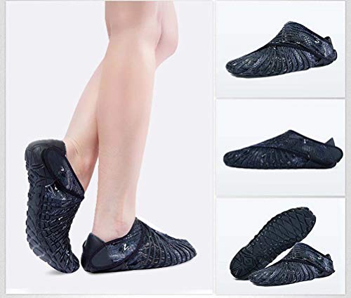 Vibram Wrap Zapatos, Zapatos Furoshiki De Cinco Dedos, Zapatos Yoga Portátiles Zapatos Los Deportistas,Gris,XL