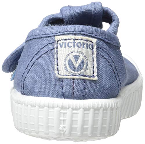Victoria 1915 Sandalia Lona Tintada Velcro, Zapatillas Unisex Niños, Azul (Azul 36), 34 EU
