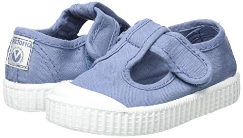 Victoria 1915 Sandalia Lona Tintada Velcro, Zapatillas Unisex Niños, Azul (Azul 36), 34 EU