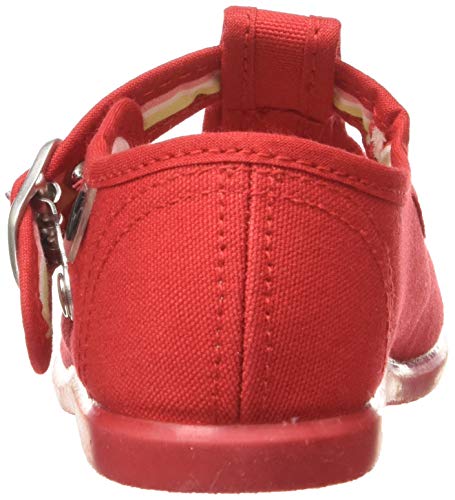 Victoria Alba Lona Hebilla, Sandalias Unisex niños, Rojo (Rojo 40), 23 EU