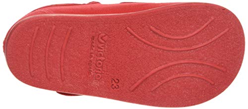 Victoria Alba Lona Hebilla, Sandalias Unisex niños, Rojo (Rojo 40), 23 EU