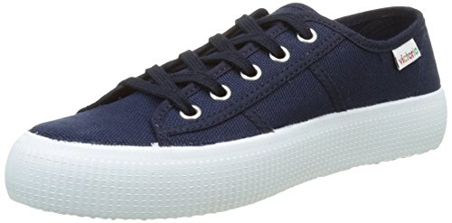 Victoria Basket Lona Gruesa, Zapatillas Mujer, Azul (Marino), 39 EU